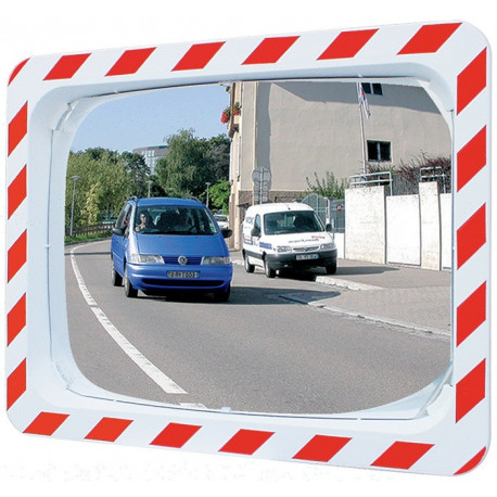 Miroir circ.600x800mm pl.rge/blc ac log.p.int.et ext.p.2 dir.dist.max.obs.20m