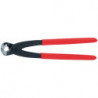 Monierzange L.220mm pol.noir atram.Ku.-Überzug KNIPEX