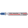 Lame de scie sauteuse Inox T 118 EHM longueur totale 83 mm pas de dent 1,4 mm tôles inox 3 pièces/carte BOSCH