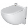 WC suspendu compact SaniCompact Comfort avec système de levage de l'unité de coupe intégré, blanc SFA