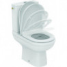 Pack combiné WC au sol EXACTO sans bord de chasse, avec softcosing, 365 x 620 blanc IDEAL STANDARD