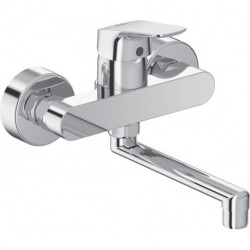 Mitigeur de cuisine mural CERAFLEX DN 15, saillie 200 mm chromé IDEAL STANDARD
