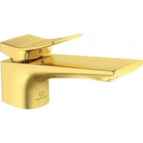 Mitigeur lavabo CHECK projection 132 mm or brossé avec vidage IDEAL STANDARD