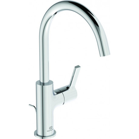 Mitigeur lavabo JOY projection 169 mm chromé avec bec haut, avec vidage IDEAL STANDARD