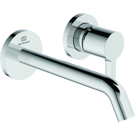Mitigeur lavabo mural JOY projection 180 mm rosace ronde chromée, kit 2 IDEAL STANDARD