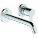 Mitigeur lavabo mural JOY projection 180 mm rosace ronde chromée, kit 2 IDEAL STANDARD