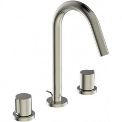 Mitigeur lavabo 3 trous JOY projection 127 mm argent Storm avec vidage IDEAL STANDARD