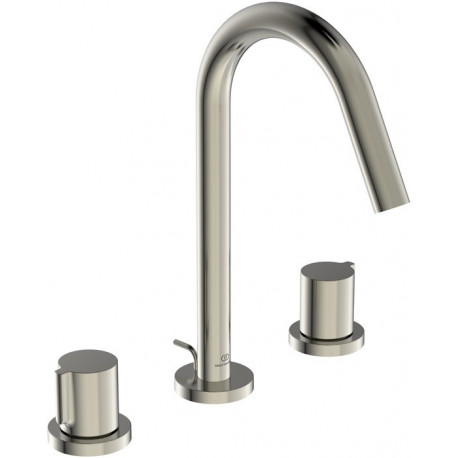 Mitigeur lavabo 3 trous JOY projection 127 mm argent Storm avec vidage IDEAL STANDARD