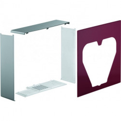 Set de panneaux pour WC douche Sensia IGS blanc / rouge