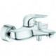 Mitigeur monocommande de bain EUROSTYLE DN 15, montage mural, levier ouvert en métal chromé GROHE