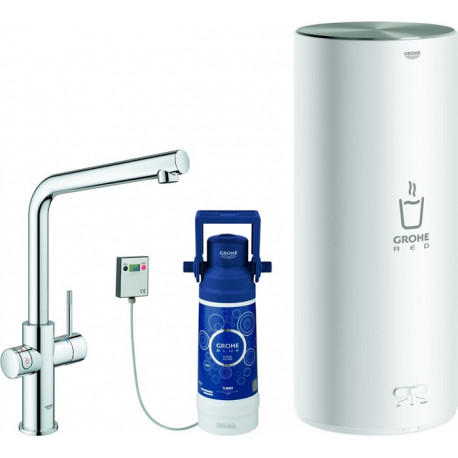 Robinet RED DUO avec Boiler L-Size. L-sortie chromé
