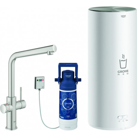 Robinet RED DUO avec Boiler L-Size. L-sortie acier