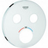 Rosace Grohe 49033 pour SmartControl UP-THM avec 2 ASV moon white