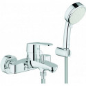 Mitigeur monocommande de bain EUROSTYLE COSMOPOLITAN DN 15, avec set de douche chromé GROHE
