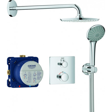 Grohtherm Set Thm Douche Carrée +Douche