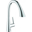 Mitigeur d'évier Zedra 32294 extensible 3-faisceau-Douche de rinçage chromé