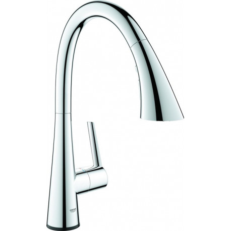 Pommeau de douche 3 jets extractible chromé ZedraTouch GROHE
