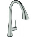 Pommeau de douche 3 jets extractible acier ZedraTouch GROHE