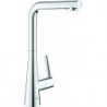 Mitigeur d'évier Zedra 32553 L-sortie extensible Douche de rinçage chromé