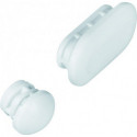Set de tampons 49530 pour abattant et couvercle de toilette en céramique de construction blanc