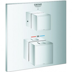 Mitigeur thermostatique de douche Grohtherm Cube 24153 FMS pour 35600 chromé