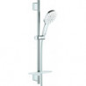 Set colonne de douche RSH 130 SmartActive 26577 600mm 9.5l moon white/chrom