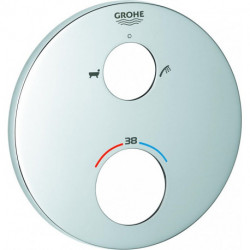 Rosace Grohe 49075 rond pour Thermostat-Kit de garnitures chromé