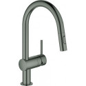 Mitigeur d'évier Minta 32321 C-sortie Douche de rinçage graphite dur