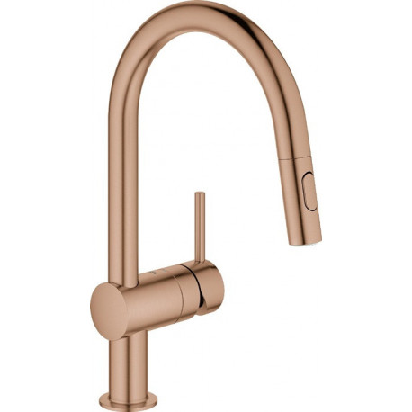 Mitigeur d'évier Minta 32321 C-sortie Douche de rinçage or rose vif geb.