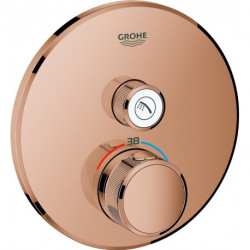 Thermostat GROHE Grohtherm SmartControl 29118 FMS rond 1 ASV or rose vif
