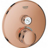 Thermostat GROHE Grohtherm SmartControl 29118 FMS rond 1 ASV or rose vif