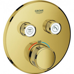 Thermostat GROHE Grohtherm SmartControl 29119 FMS rond 2 ASV or brillant