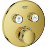 Thermostat GROHE Grohtherm SmartControl 29119 FMS rond 2 ASV or brillant