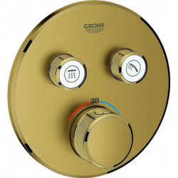 Thermostat GROHE Grohtherm SmartControl 29119 FMS rond 2 ASV or brillant geb.