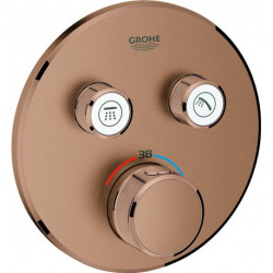Thermostat GROHE Grohtherm SmartControl 29119 FMS rond 2 ASV or rose vif geb.