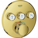 Thermostat GROHE Grohtherm SmartControl 29121 FMS rond 3 ASV or brillant
