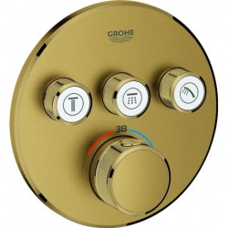 Thermostat GROHE Grohtherm SmartControl 29121 FMS rond 3 ASV or brillant geb.