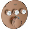 Thermostat GROHE Grohtherm SmartControl 29121 FMS rond 3 ASV or rose vif geb.