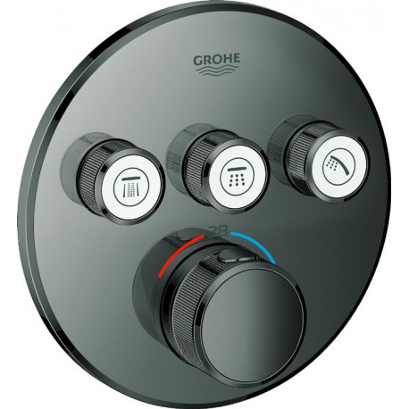 Thermostat GROHE Grohtherm SmartControl 29121 FMS rond 3 ASV graphite dur