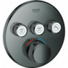 Thermostat GROHE Grohtherm SmartControl 29121 FMS rond 3 ASV graphite dur
