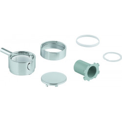 Poignée de contrôle de température GROHE 49089 rond pour Thermostat-Kit de garnitures chromé