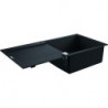 Evier K500 31645 1 bassin 1000x500mm avec ATF droite/gauche granit noir