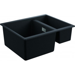 Evier K500 31648 1.5bassin 555x460mm droite/gauche granit noir