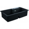 Evier K500 31649 2 bassin 860x500mm droite/gauche granit noir