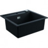 Evier K700 31651 1 bassin 560x510mm granit noir