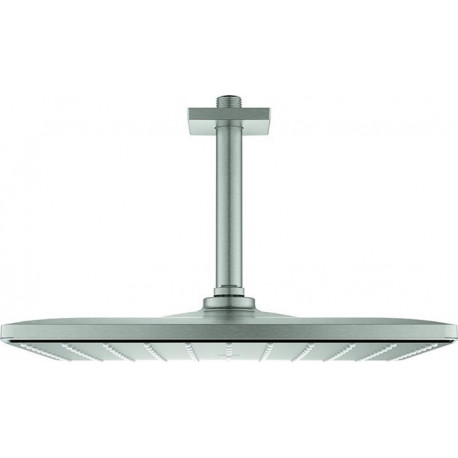 Tête de doucheRAINSHOWER 310 MONO CUB Sortie de plafond 142mm acier