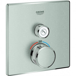 Termostato GROHTHERM SMARTCONTROL angular, 1 válvula de cierre supersteel GROHE