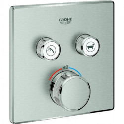 Termostato GROHTHERM SMARTCONTROL angular, 2 válvulas de cierre supersteel GROHE