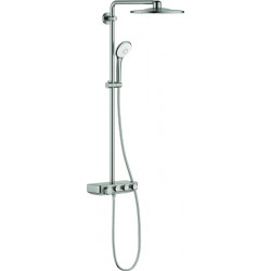 Système de douche EUPHORIA SmartControl S 310 D avec mitigeur thermostatique acier
