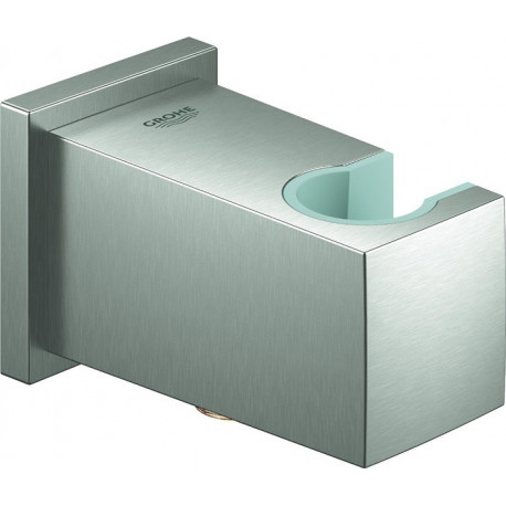 Coude de raccordement mural EUPHORIA CUBE DN 15. avec Support de douche mural acier